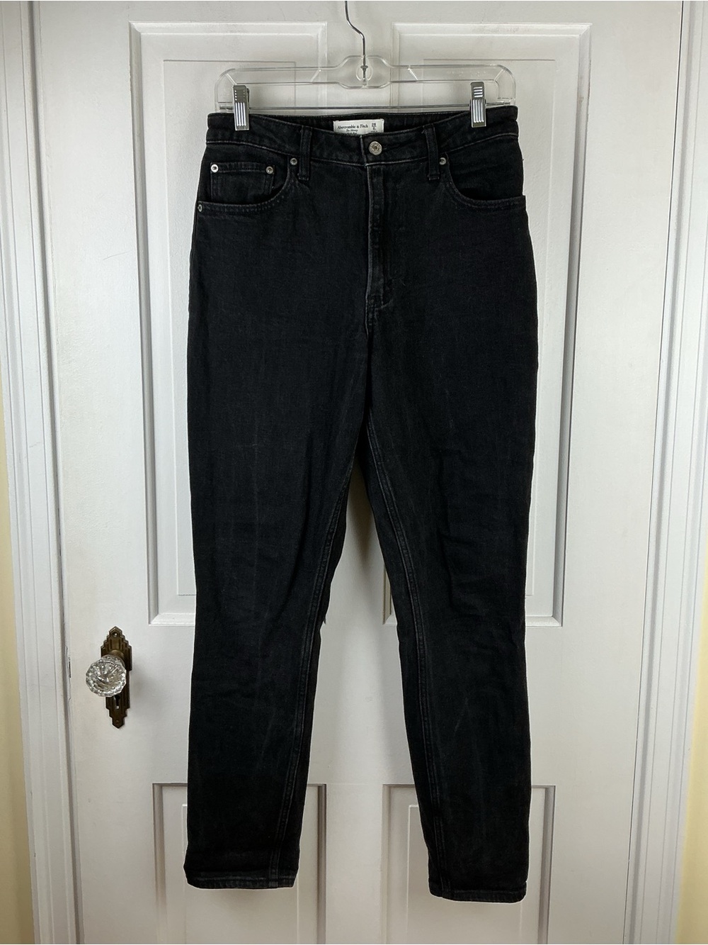 Abercrombie & Fitch Curve Love Skinny High Rise Jeans‎ Black Size 28 6L